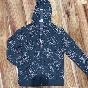 Cat & Jack Black Floral Kids Jacket